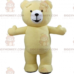 Big Yellow Teddy BIGGYMONKEY™ Maskottchen-Kostüm