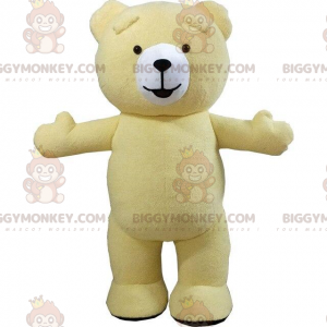 Costume de mascotte BIGGYMONKEY™ de gros nounours jaune