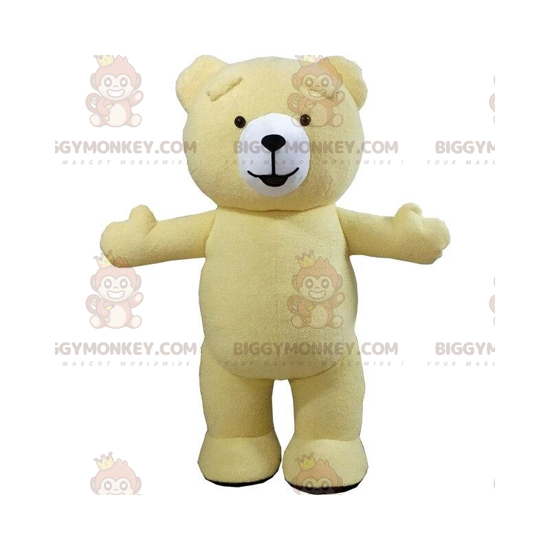 Costume da mascotte Big Yellow Teddy BIGGYMONKEY™, costume da