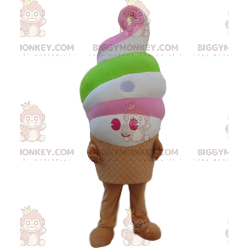 Traje de mascota de helado gigante BIGGYMONKEY™, cono de