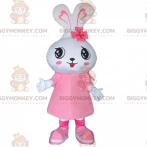 Disfraz de mascota de conejo blanco BIGGYMONKEY™, disfraz de