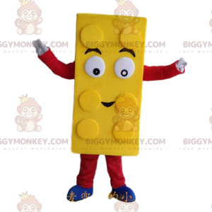 Costume de mascotte BIGGYMONKEY™ de Lego jaune, costume de