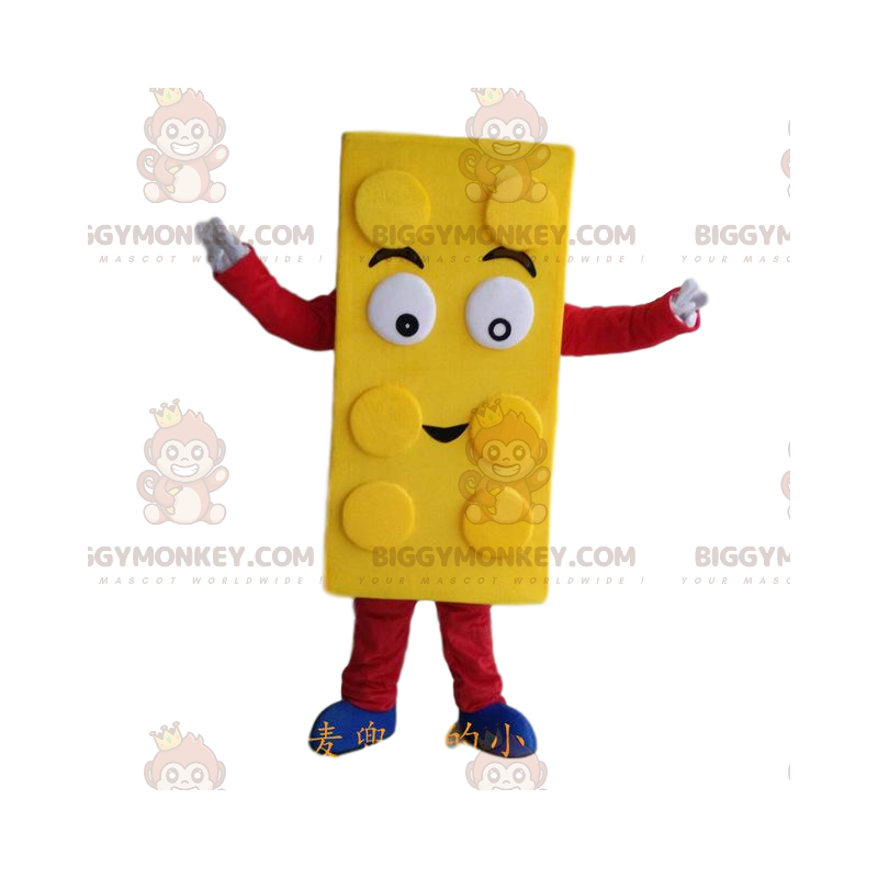 Costume da mascotte giallo Lego BIGGYMONKEY™, costume