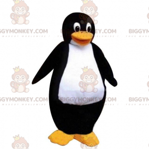 Traje de mascote BIGGYMONKEY™ grande pinguim preto e branco