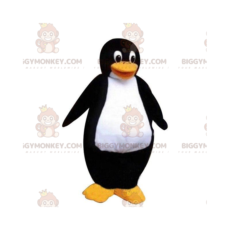 Στολή μασκότ BIGGYMONKEY™ μεγάλος ασπρόμαυρος πιγκουίνος, στολή