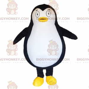 BIGGYMONKEY™ costume da mascotte grande pinguino bianco e nero