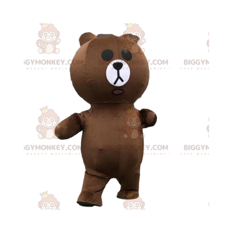 Costume de mascotte BIGGYMONKEY™ d'ours gonflable, costume de