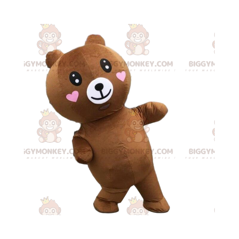 BIGGYMONKEY™ traje de mascota oso de peluche inflable con