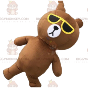 BIGGYMONKEY™ kostým maskota nafukovacího medvídka se slunečními