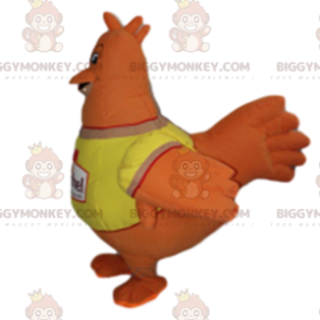 Disfraz de mascota BIGGYMONKEY™ Gallina naranja gigante