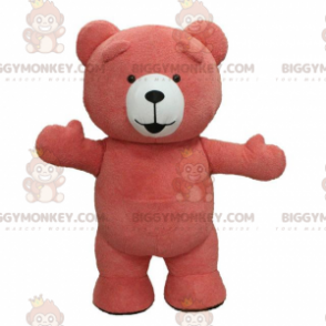 Costume de mascotte BIGGYMONKEY™ de nounours rose, costume ours