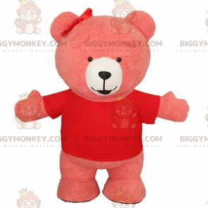 Costume della mascotte dell'orso gonfiabile rosa BIGGYMONKEY™