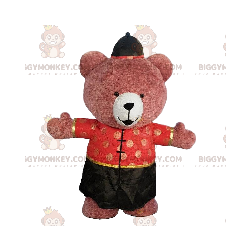 Uppblåsbar björn BIGGYMONKEY™ maskotdräkt, 3 meter asiatisk