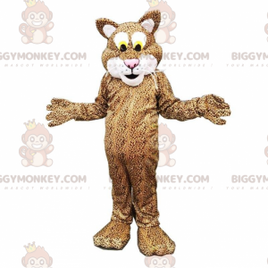 Leopard BIGGYMONKEY™ maskottiasu, pantteriasu, muhkea kissa -