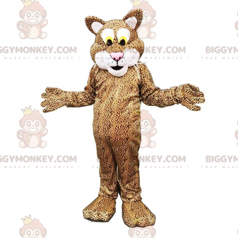 Costume de mascotte BIGGYMONKEY™ de léopard, costume de