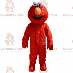 BIGGYMONKEY™ maskotdräkt av Elmo, den berömda röda Muppet