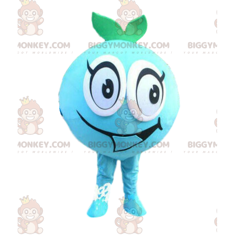 Blueberry BIGGYMONKEY™ mascottekostuum, blauw fruitkostuum