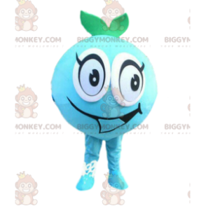 Blueberry BIGGYMONKEY™ mascottekostuum, blauw fruitkostuum