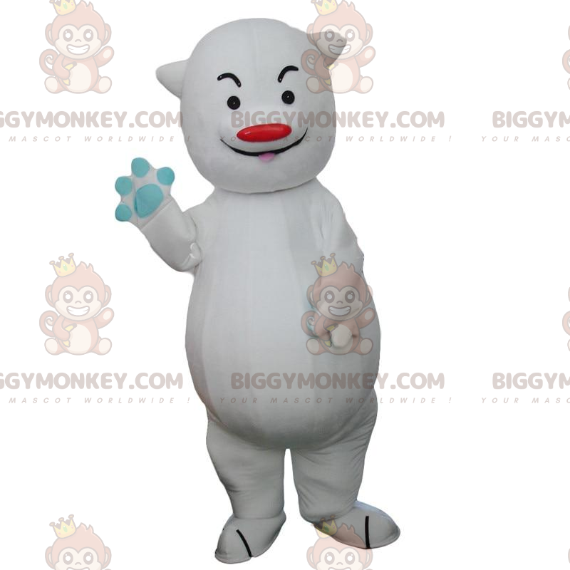 Costume de mascotte BIGGYMONKEY™ d'ours blanc, costume de gros
