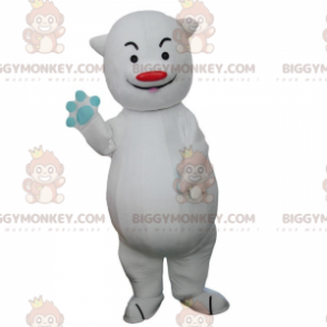 Polar bear BIGGYMONKEY™ mascot costume, mischievous big bear