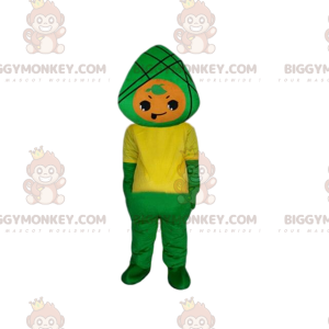 Costume da mascotte BIGGYMONKEY™ personaggio verde e giallo