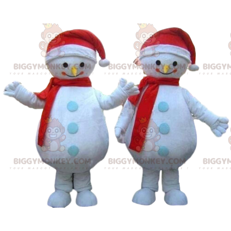 χιονάνθρωποι μασκότ BIGGYMONKEY™, χειμερινή στολή -