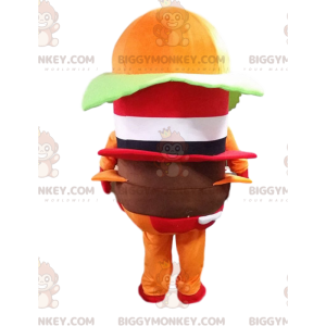 Burger BIGGYMONKEY™ maskotdräkt, snabbmatskostym, gigantisk