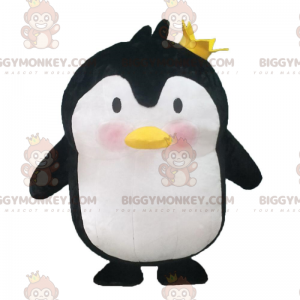 BIGGYMONKEY™ puhallettava pingviinien maskottiasu