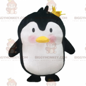 BIGGYMONKEY™ uppblåsbar pingvinmaskotdräkt, jättepingvindräkt -