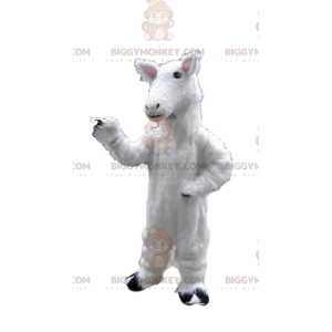 Ewe BIGGYMONKEY™ mascot costume, lamb costume, white horse