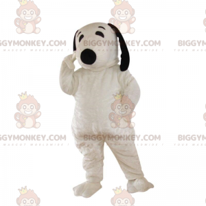 BIGGYMONKEY™ mascot costume of Snoopy, the famous cartoon dog -