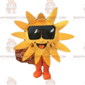 Costume de mascotte BIGGYMONKEY™ de soleil avec des lunettes