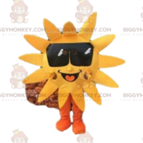 Traje de mascote Sun BIGGYMONKEY™ com óculos escuros, traje de