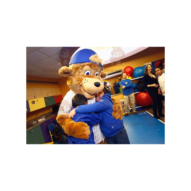 Brown Bear BIGGYMONKEY™ Mascot Costume with Cap –