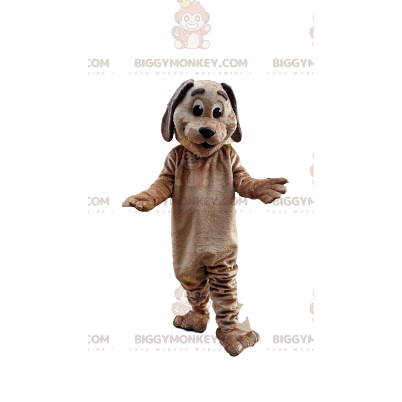 Brown dog BIGGYMONKEY™ mascot costume, doggie costume, canine