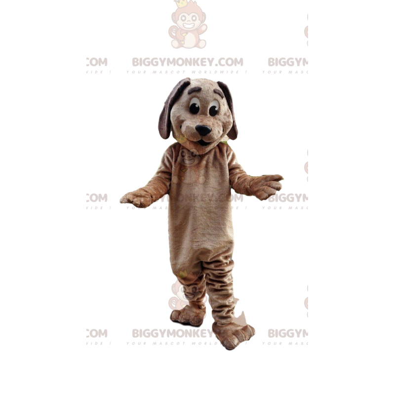 Costume de mascotte BIGGYMONKEY™ de chien marron, costume de