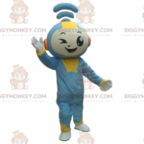 BIGGYMONKEY™ WiFi-Maskottchen-Kostüm, Connected-Man-Kostüm