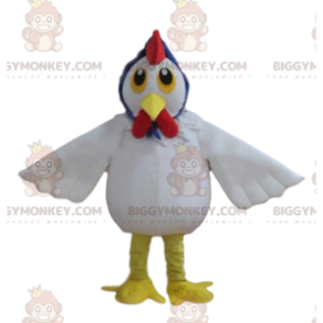 BIGGYMONKEY™ costume mascotte gallina bianca gigante, costume