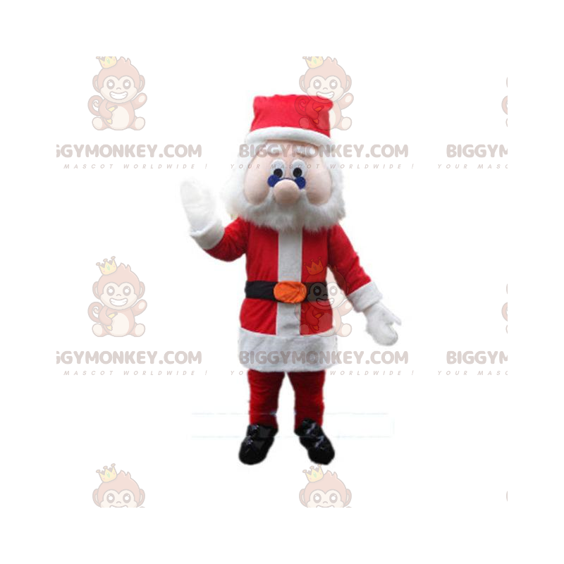 Santa Claus BIGGYMONKEY™ Maskottchenkostüm, Weihnachtskostüm