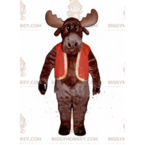 Στολή μασκότ Caribou Big Reindeer BIGGYMONKEY™, Μασκότ Κοστούμι