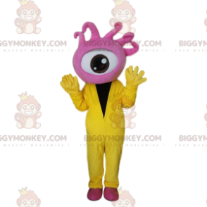 Giant Pink Eye BIGGYMONKEY™ Mascot Costume, Cyclops Costume –