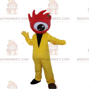 Costume de mascotte BIGGYMONKEY™ d'œil rouge géant, costume de