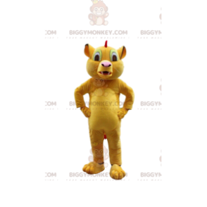 BIGGYMONKEY™ mascottekostuum van Simba, beroemde leeuw uit de