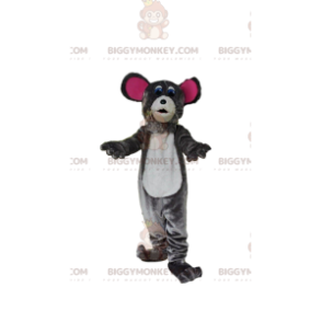Kostým maskota šedé myši BIGGYMONKEY™, kostým hlodavce, kostým