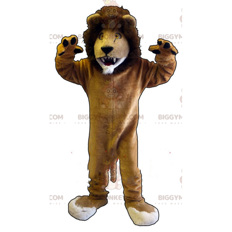 Costume de mascotte BIGGYMONKEY™ de lion géant, costume de