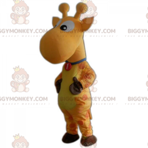 BIGGYMONKEY™ gelbes Giraffen-Maskottchen-Kostüm