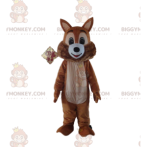 Costume de mascotte BIGGYMONKEY™ d'écureuil marron, costume des