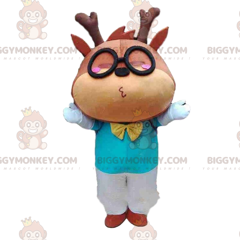 Traje de mascota de ciervo BIGGYMONKEY™, traje de ciervo