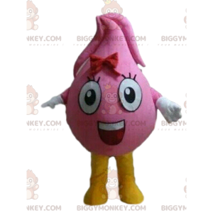 BIGGYMONKEY™ pink blob mascot costume, giant blob costume -