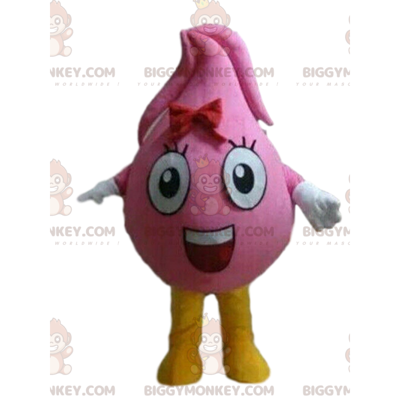 BIGGYMONKEY™ costume mascotte blob rosa, costume blob gigante -